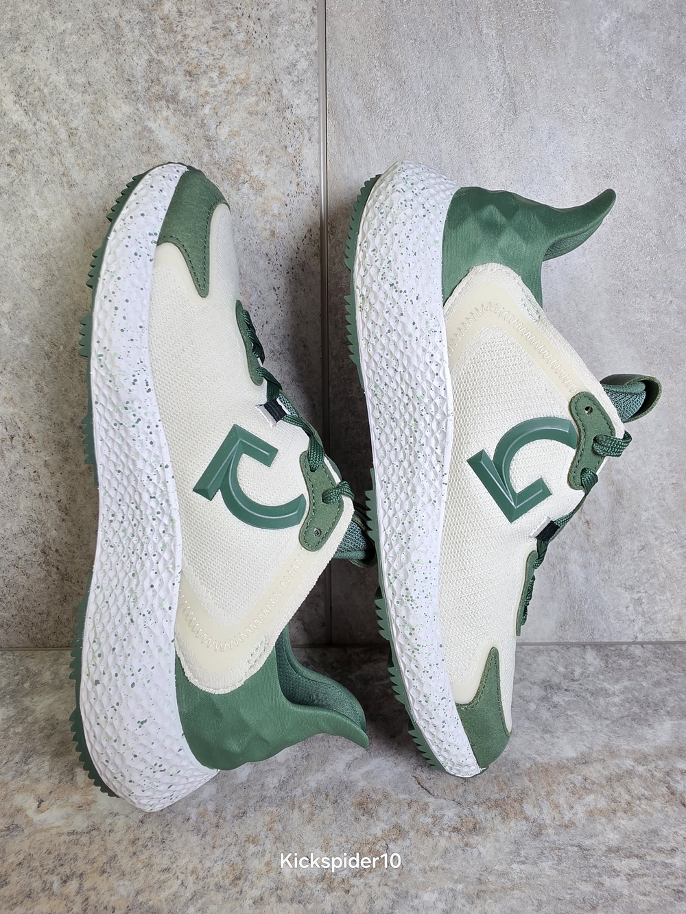 G/FORE Men's Athletic Sneakers in Green and White - Picture 6 of 10